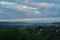 Sunset and beautiful clouds over Kielce.