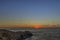 sunset beautiful panoramic view, beach, comet point Oaxaca Mexico