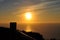 Sunset behind the fence - Cape Rock