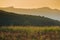 Sunset behind Mt. Mansfield in Stowe, VT, USA