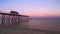 Sunset at Belmar Fishing Pier in New Jersey