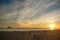 Sunset on Benidorm beach