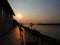 Sunset beyond Mekong River ,Thailand