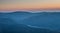 Sunset in Bieszczady Mountains, Poland