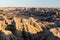 Sunset at big badlands overlook