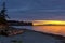 Sunset at Birch Bay State Park USA America