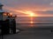 Sunset on Blackpool Beach