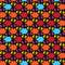 Sunset Bliss Seamless Abstract Geometric Pattern