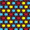 Sunset Bliss Seamless Abstract Geometric Pattern