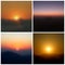 Sunset blurred backgrounds