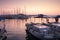 Sunset and boats, Bodrum, Turkey
