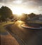 Sunset, Brisbane city streets