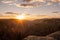 Sunset Bursts Over Black Canyon of the Gunnison