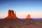 Sunset Buttes in Monument Valley Arizona