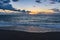 Sunset on the Calabrian beach
