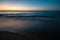 Sunset on calm beach, Sharqiya, Oman