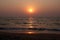 Sunset at Candolim Beach, Goa, India