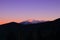 Sunset on the canigou peak