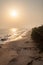 Sunset on Cape Coast beach, Ghana