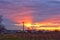 Sunset caught at Greci, Tulcea County