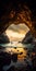 Sunset Cave: Surreal And Dreamlike Landscape In Norwegian Nature