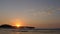 Sunset in Cerro Azul over a pier at south of Lima