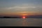 Sunset on the Chesapeake Bay in spring