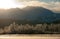 Sunset Chilkat Valley under a covering of snow