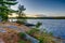 Sunset on Cirrus Lake, Quetico Provincial Park, Ontario, Canada