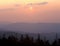 Sunset from Clingman`s Dome, Great Smoky Mountains National Park, North Carolina