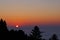 Sunset clouds in Alishan National Forest Recreation Area, situated in Alishan Township, Chiayi , TAIWAN.