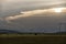 Sunset and clouds, Deva , Romania