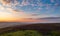 Sunset Clouds over Scenic Upland in UK