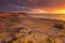 Sunset on the coast of Cape Range NP, Western Australia