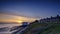 Sunset on the Coast Guard Watch house at West Lepe in the New Forest National Park, UK