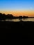 Sunset Coastal Scene Buceo Port, Montevideo Uruguay