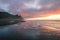 Sunset colors and Cape Sebastian, Oregon