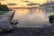 Sunset at Corrib lake