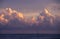 Sunset & cumulus clouds - Dominican republic