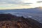 Sunset at Dante`s View in Death Valley California