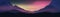 Sunset or Dawn Over Silk Mountains Landscape Panorama - Vector I