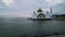 Sunset day to night At Malacca Straits Floating Mosque