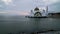 Sunset day to night At Malacca Straits Floating Mosque