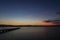 Sunset in delta ebro