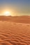Sunset in desert landscpe