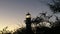 Sunset at Diamond Head Lighthouse in Winter on Oahu Island, Hawaii.