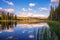 Sunset at Dog Lake in Tuolumne Meadows in Yosemite