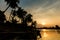 Sunset on Don Khone Laos