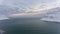 Sunset by drone - Atlantic Ocean