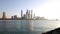 Sunset dubai marina panoramic 4k time lapse